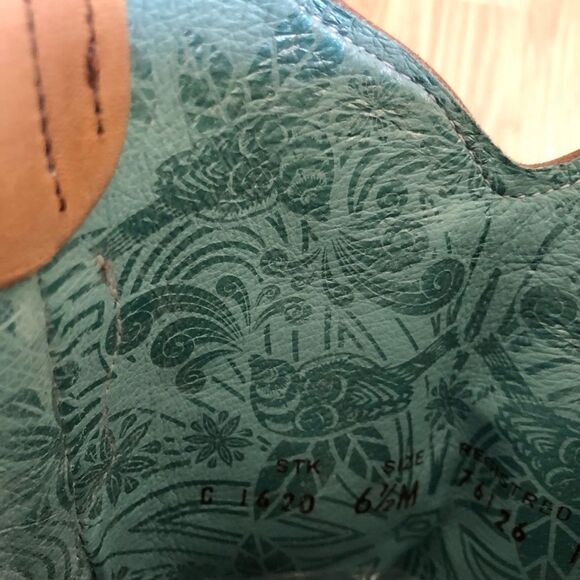 CORRAL VINTAGE Brown/Turquoise Laser Tool Leather C1620 - Picture 16 of 16